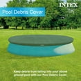 thumbnail image 4 of Open Box Intex 11.3 Ft Easy Set Swimming Pool Debris Cover Tarp, Blue (2 Pack), 4 of 9
