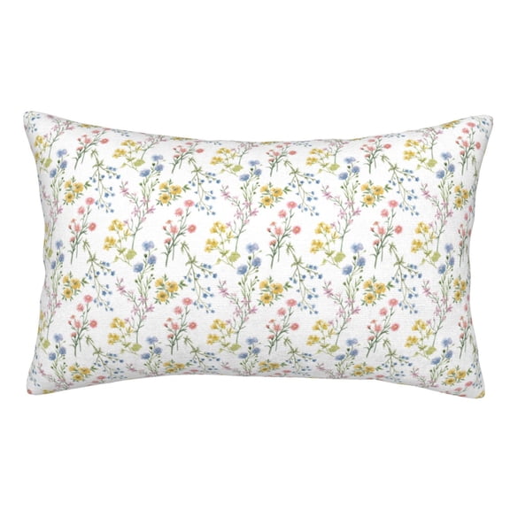 Kdxio Cotton Pillow Cases 14"x20" Pillowcases,Soft and Breathable Bedroom Pillow Cases-Floral