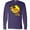 Purple, variant on Inktastic Roaring Tyrannosaurus Rex Witch on Halloween Long Sleeve T-Shirt