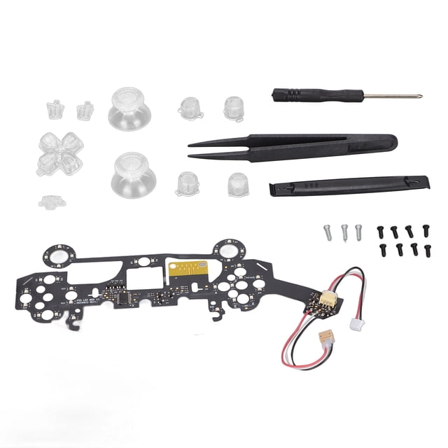 Multi Colores Iluminados D Pad Thumbstick Trigger Home Face Botones para controlador PS5 8 Colores 19 Modos DIY Classic LED Light Button Kit controlador NO Incluido ANGGREK Otros
