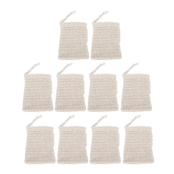 Protector de bolsillo 10 piezas PENGJTMXG bolsa de jabón natural lufa exfoliante