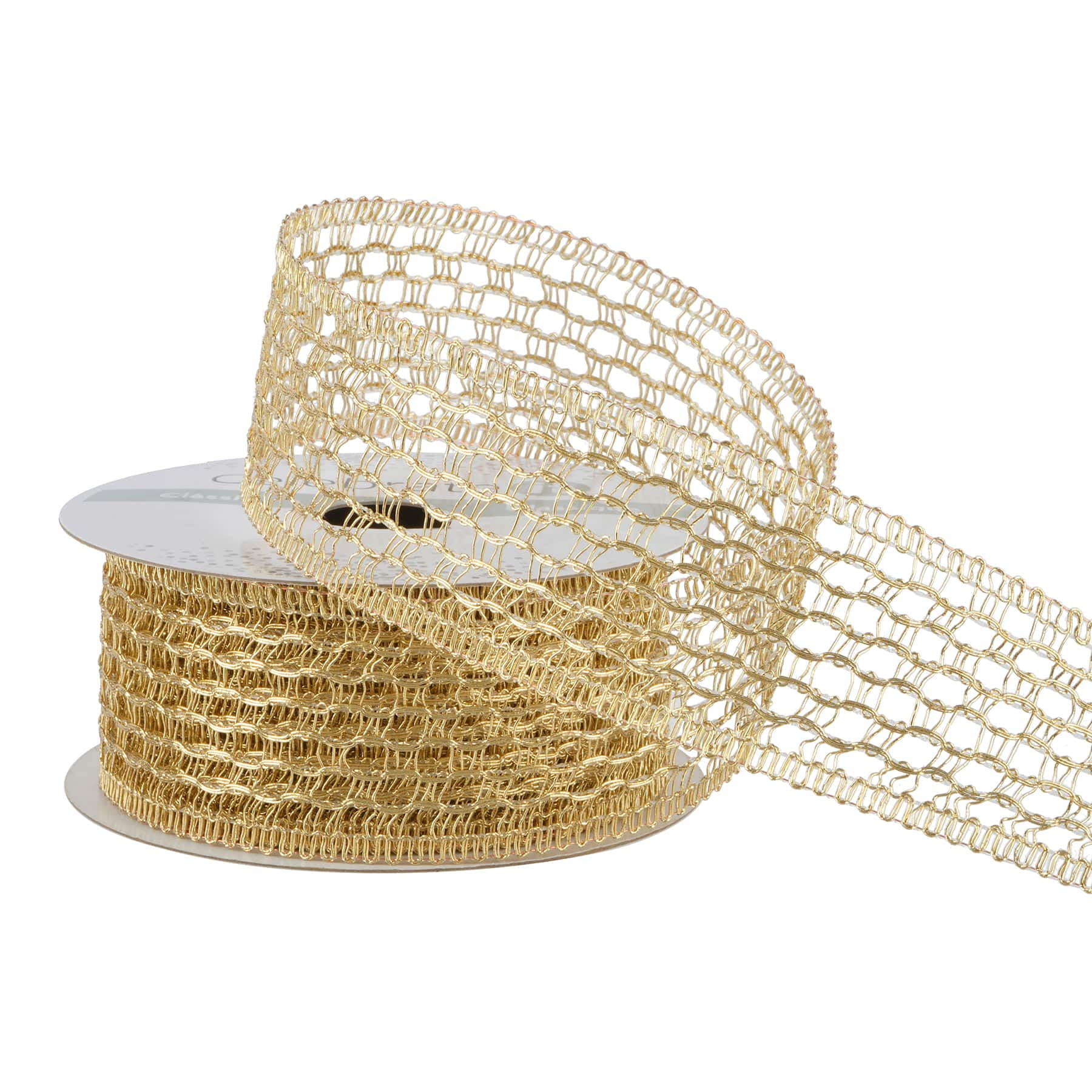 12 Pack: 1.5" x 4yd. Knit Metallic Ribbon by Celebrate It Classic