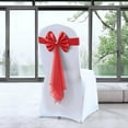 thumbnail image 5 of Daiosportswear Bow Shaped Chair Back,Christmas Tie,90% Polyester+10% Spandex,Stretchy,Plastic Buckle,13-16in Chair Back Width,Easy to Install,Durable,Wedding/formal Occasions,for Festive Events, 5 of 6