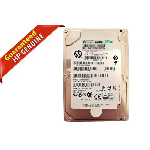 Pre-Owned HP 653955-001 EG0300FCSPH 300GB 10K RPM SAS 2.5" HDD 689287-001 Used