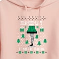 thumbnail image 3 of A Christmas Story - Frageelay Leg Lamp Ugly Sweater - Juniors Cropped Pullover Hoodie, 3 of 5