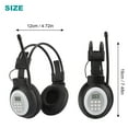 thumbnail image 6 of Personal FM Radio Headphones with Built-in Radio, Wireless FM Headset Ear Muffs for Jogging, Walking, Daily Works, Mowing, Cycling, Black, 6 of 6
