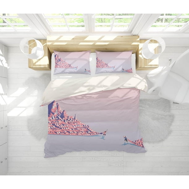 3D Cartoon Pattern Quilt Cover Set Ropa de cama Set Fundas de almohada 196