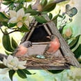 thumbnail image 2 of Diannart 15x15 White Modern Wood Framed Museum Art Print Titled - Birdhouse II, 2 of 4