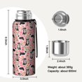 thumbnail image 7 of 20 Oz Pink Border Collie Dog and Flower Floral Coffee Tumbler Double Wall Insulated Stainless Steel Water Bottle | Metal Reusable Thermoses Flask with Cup Cap | Leak & Sweat Proof with Anti-Dust Lid, 7 of 7