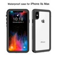 thumbnail image 5 of Dteck Full Body 360 Protective Waterproof Case For iPhone XS Max (6.5 inch),Shockproof Dirtproof Sandproof IP68 With Build in Screen Protector Phone Cover, Black, 5 of 8