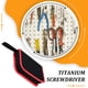 thumbnail image 5 of Scienceny Juego de destornilladores hexagonales de titanio para trabajos de precisión Juego de controladores hexagonales RC Kit de herramientas Herramientas y ferretería, 5 of 6