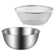thumbnail image 2 of Juego de colador de malla de acero inoxidable, colador de malla fina para cocina, cesta coladora, 1 Juego, 2 of 6
