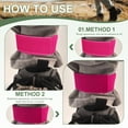 thumbnail image 4 of Uxcell Boot Straps, Boot Elastic Ankle Strap Bands Hook and Loop Rose Red 14", 4 of 7