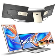 15.6" Laptop Screen Extender, Ultra-Slim Portable Monitor for Laptops with 120% sRGB FHD 1080P IPS, 235°Rotation & Kickstand, Plug n Play for Windows Chome Linux Android Xbox Switch