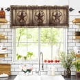 thumbnail image 3 of Texas Star Valances for Windows Farmhouse Country Star Rod Pocket Curtain Valance Window Treatment Short Curtains for Kitchen Living Room, 42"x18", 3 of 5