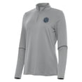 thumbnail image 2 of Women's-Antigua  Gray New York City FC Reprocess Quarter-Zip Pullover, 2 of 3