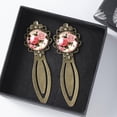 thumbnail image 3 of Rose Copper-Colored Lace Bookmarks - Book Accessories for Readers and Book Lovers - Set of 2, 3 of 5