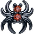 thumbnail image 2 of Body Candy 20 Gauge Nose Ring - 316L Stainless Steel L-Shape Nostril Stud Sleek Spider Black for Women Men, 2 of 4