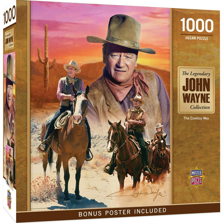MasterPieces 1000 Piece Collectible John Wayne Puzzle - The Cowboy