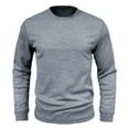thumbnail image 4 of YOTMKGDO Waffle Thermal Shirts for Men, Long Sleeve Shirt, Men'S Fashion Casual Long Sleeve Round Neck Solid Color Long Sleeve T Shirt Top, Grey, S, 4 of 6