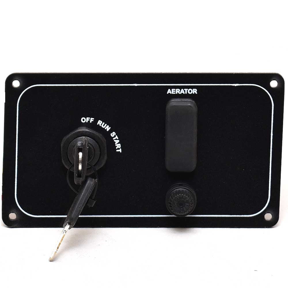 Tracker Boat Ignition Panel 174449 6 1/4 x 3 1/2 Inch Black