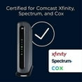 thumbnail image 2 of Motorola MG7700 Modem WiFi Router Combo with Power Boost | Approved by Comcast Xfinity, Cox and Spectrum | for Cable Plans Up to 800 Mbps | DOCSIS 3.0 + Gigabit Router, 2 of 9