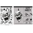 thumbnail image 3 of 1pc Halloween Skeleton Window Sticker Skull Head Bat Static Glass Window Stickers Happy Halloween Party Ghost Festival Door Wall Decor Home Decor, Room Decor, 3 of 5