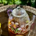 thumbnail image 2 of STP GOODS Chamomile Borosilicate Glass Teapot with Infuser 44 fl oz (1.3 L) Kitchen Tea Brewer Floral Coffee Pot Kettle for Blooming Teas, 2 of 6