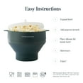 The Silicone Kitchen Silicone Microwave Popcorn Maker Collapsible