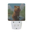 thumbnail image 2 of Capybara in Water LED Night Light with Smart Sensor Plug Into Wall Dusk to Dawn 2 packs, 2 of 7