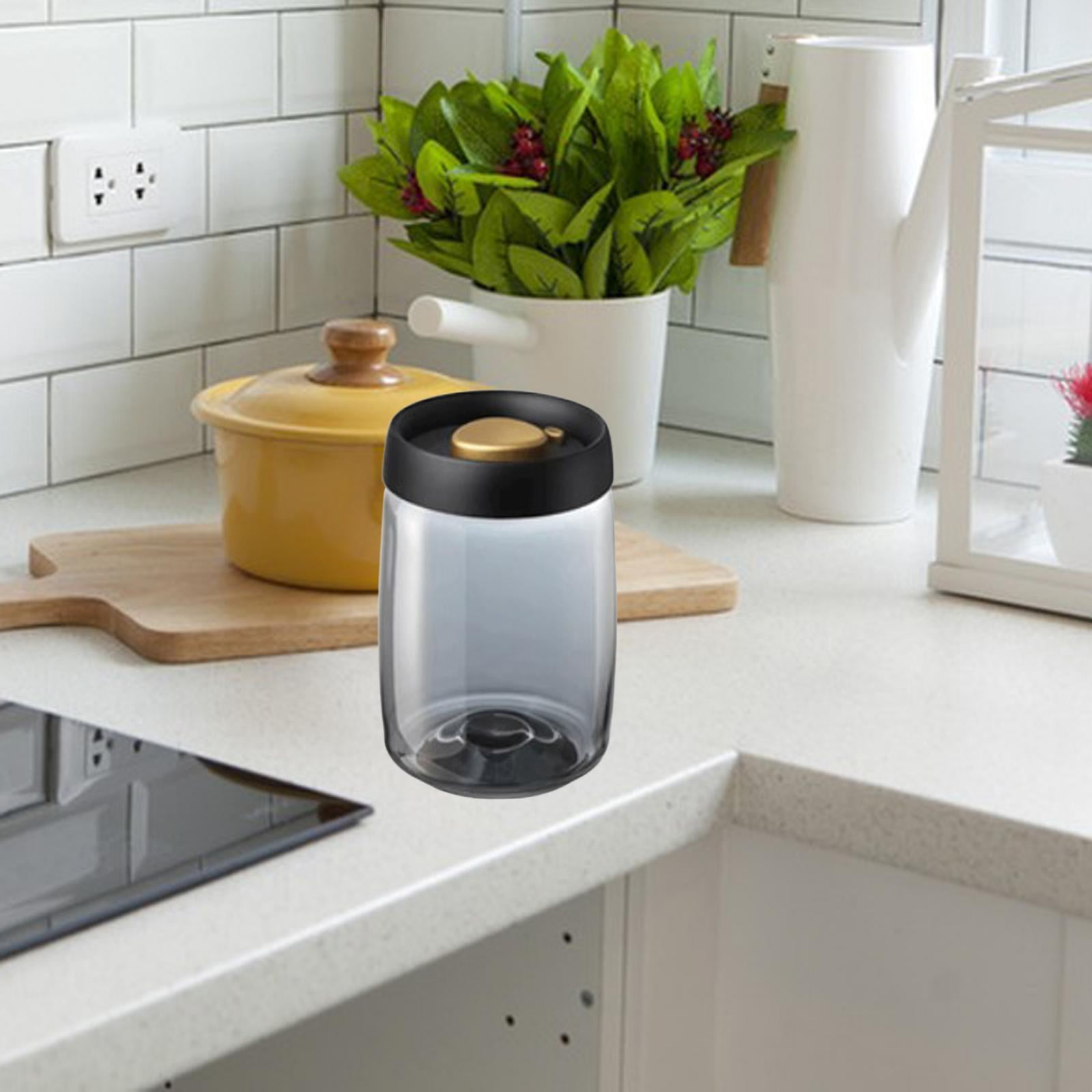 Glass Box Multifunctional Freestanding with Vacuum Lid Containers Dispenser Food Storage Container Airtight Rice Storage Container Large
