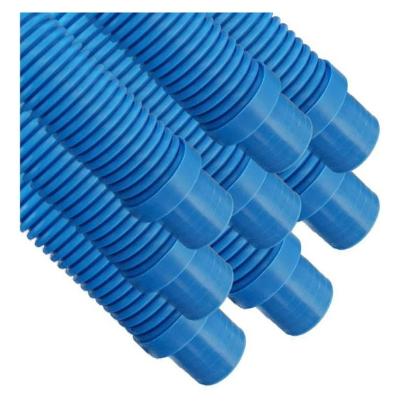 Pool Cleaner Hose 8 Pack - Universal Replacement Hose for Hayward, AquaBug, Kreepy Krauly & More - 1.5" x Long Blue Aqua,Blue,White