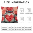 thumbnail image 5 of SHANXI  Valentines Day Pillow Covers Teal White Buffalo Check Plaid Farmhouse Decor Red Heart Truck Love Holiday Decorations Throw Pillow Cushion Case for Home Sofa 18x18in, 5 of 5