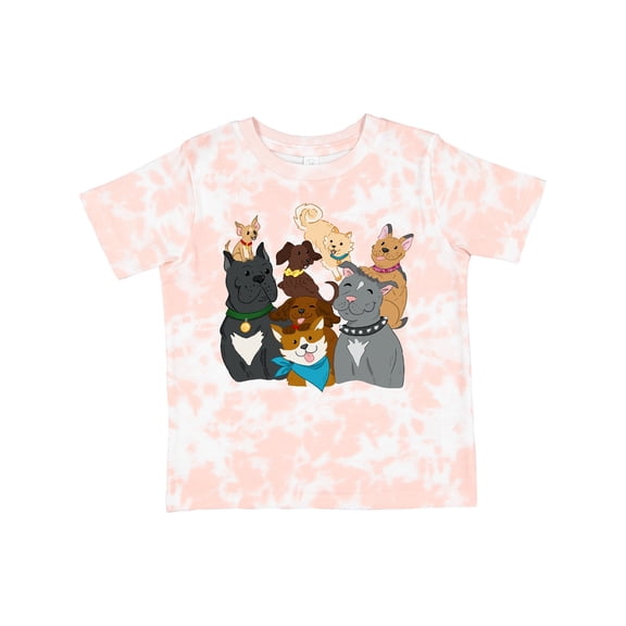 Inktastic Happy Dog Family Boys or Girls Toddler T-Shirt
