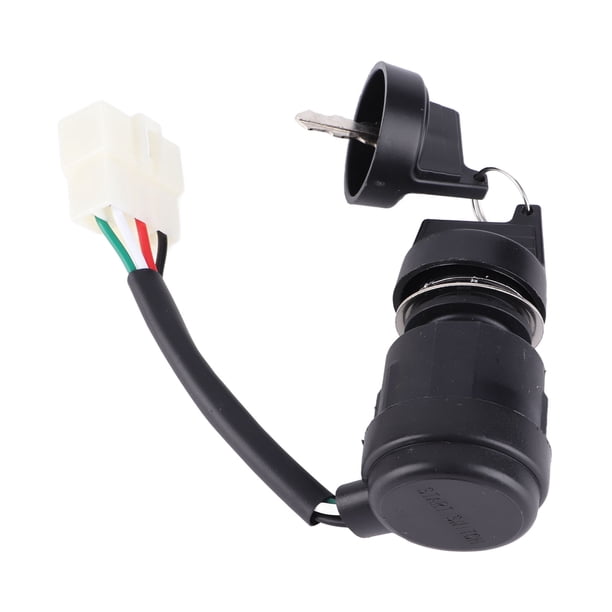 CHICIRIS Universal 5 Cables 5 Pines Interruptor De Llave De Encendido Bloqueo De Arranque Con 2 Llaves, Perfecto Para La Mayoría De Motocicletas ATV De 50-250, Para Go Kart