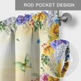 thumbnail image 5 of Valance for Windows,Watercolor Flower Butterfly Green Truck Valances Curtain Rod Pocket Valance for Kitchen Bedroom Living Room Bathroom,Farm Blossom Floral Short Curtains Window Treatment 54x18in, 5 of 9