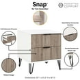 thumbnail image 4 of Manhattan Comfort DUMBO 2.0 Nightstand made from Engineered Wood - Mutli-Color, 4 of 11