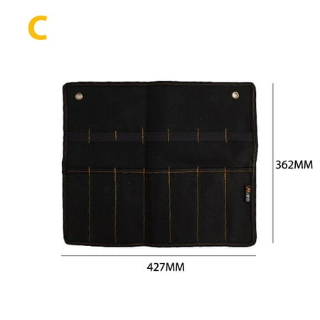 

Chisel Carrying Case Canvas Pocket Tool Roll Holder Wrench Pouch 4 Pockets Organizer Knife Hammer Gouges Carpenter