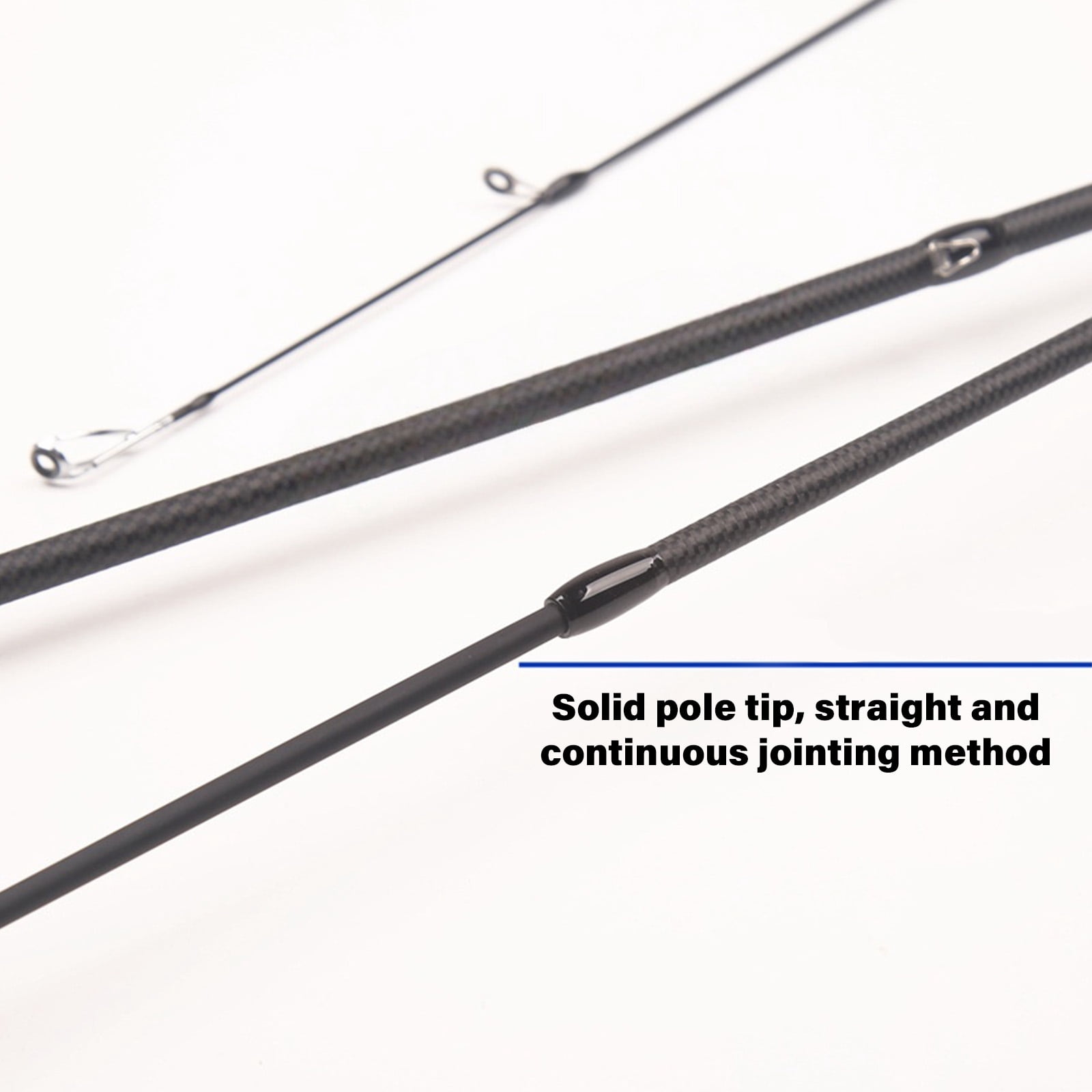 Carbon Fishing Rod Single Piece Light Weight Portable UL Fishing Rod Ergonomic Grip for Creek Environments