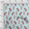 thumbnail image 1 of oneOone Polyester Lycra Baby Blue Fabric Floral Block Dress Material Fabric Print Fabric By The Yard 56 Inch Wide, 1 of 4