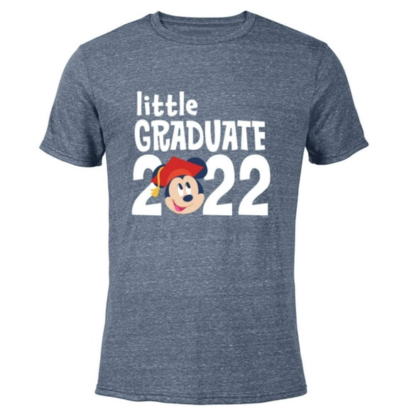 Disney Mickey Mouse Grad Little Graduate 2022 - Short Sleeve Blended T-Shirt for Adults - Customized-Navy Heather