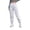White, variant on BXSRUTA Women's Elastic Waistband Workload Pants with Pockets Straight Leg Comfy Casual Trousers