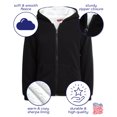 thumbnail image 2 of Coney Island Girls' Sweatshirt - Soft Fleece Sherpa Lined Zip Up Hoodie for Boys (Sizes Runs Small: 4-16), 2 of 7