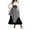 Q312 Black1, variant on Likimi Halloween Womens Outfit Set For Stage Show Dress Up Costume Tops With Skirts For Performance Elegant Cosplay Set Size L
