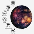 thumbnail image 4 of Colorful s Clouds Pattern Polyester Universal Spare Wheel Tire Cover Wheel Covers for Trailer RV SUV Truck Camper, 4 of 5