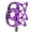 Purple, variant on Aluminum Alloy Bicycles Cats Shape Pedals 3 Bearings Cycling Platform Pedals Nonslip Bicycles Pedals for Road Bike Part