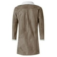 thumbnail image 3 of Vedolay Jacket for Men Light Weight Coats Long Sleeve Outfits Clothes Khaki,M, 3 of 5