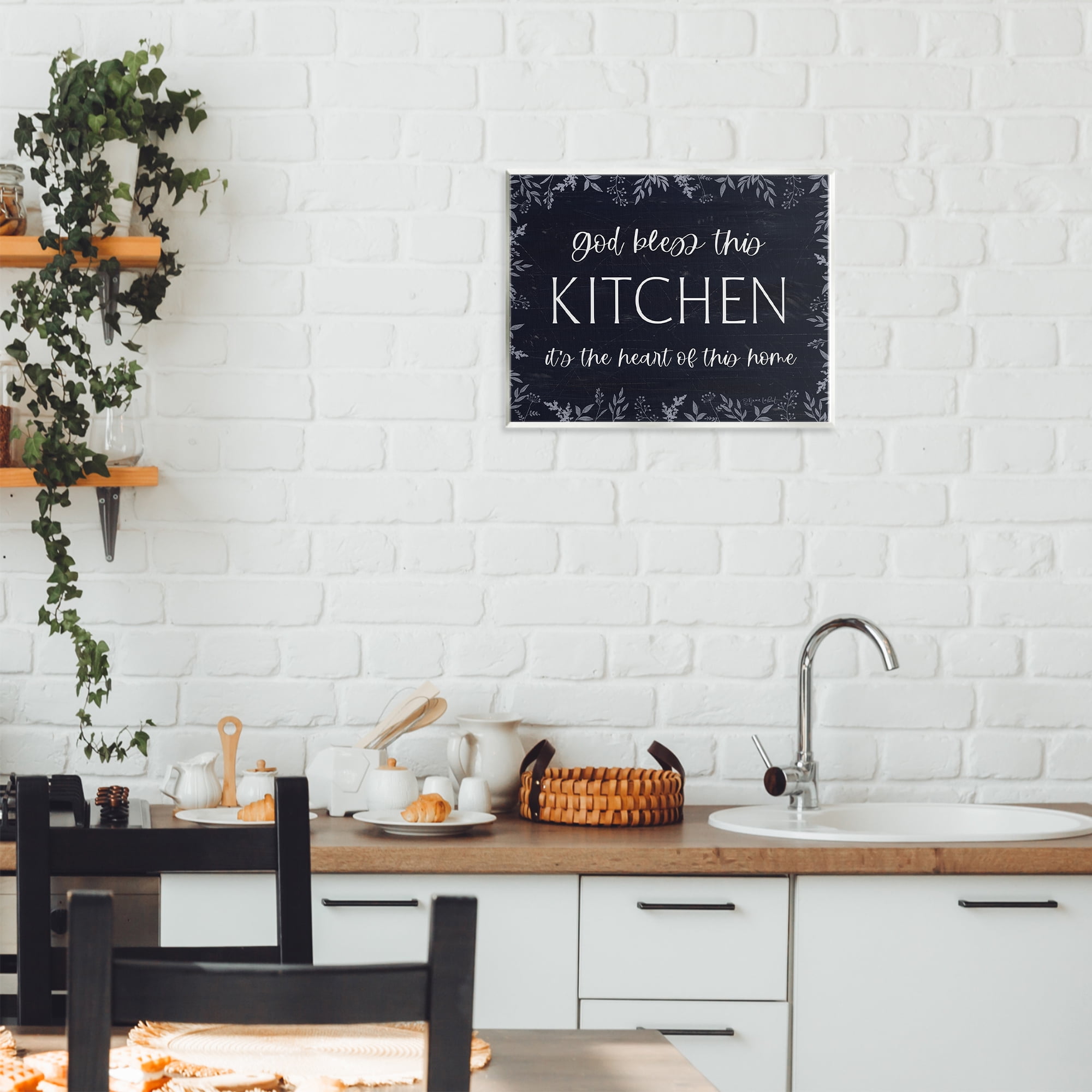 Stupell Industries Kitchen Heart Of This Home Wall Plaque Art, design by Annie LaPoint
