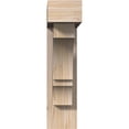thumbnail image 2 of Ekena Millwork 5 1/2"W x 22"D x 22"H Balboa Block Smooth Bracket w/ Offset Brace, Douglas Fir, 2 of 25