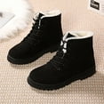 thumbnail image 5 of YLYL Women's Suede Waterproof Lace up Winter High Top Snow Boots, 5 of 6